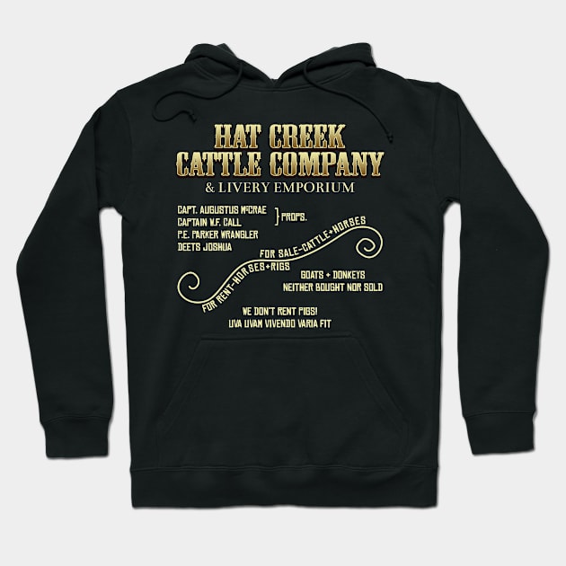 Hat Creek Sign Hoodie by robotrobotROBOT